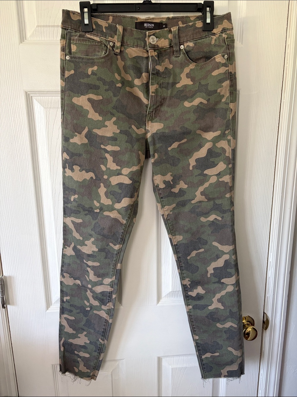 Hudson Jeans Women's Skinny Camo Green Tan